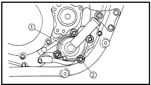 YAMAHA YZ250F-2007 - OIL FILTER ELEMENT, WATER PUMP AND RIGHT CRANKCASE COVER - 3