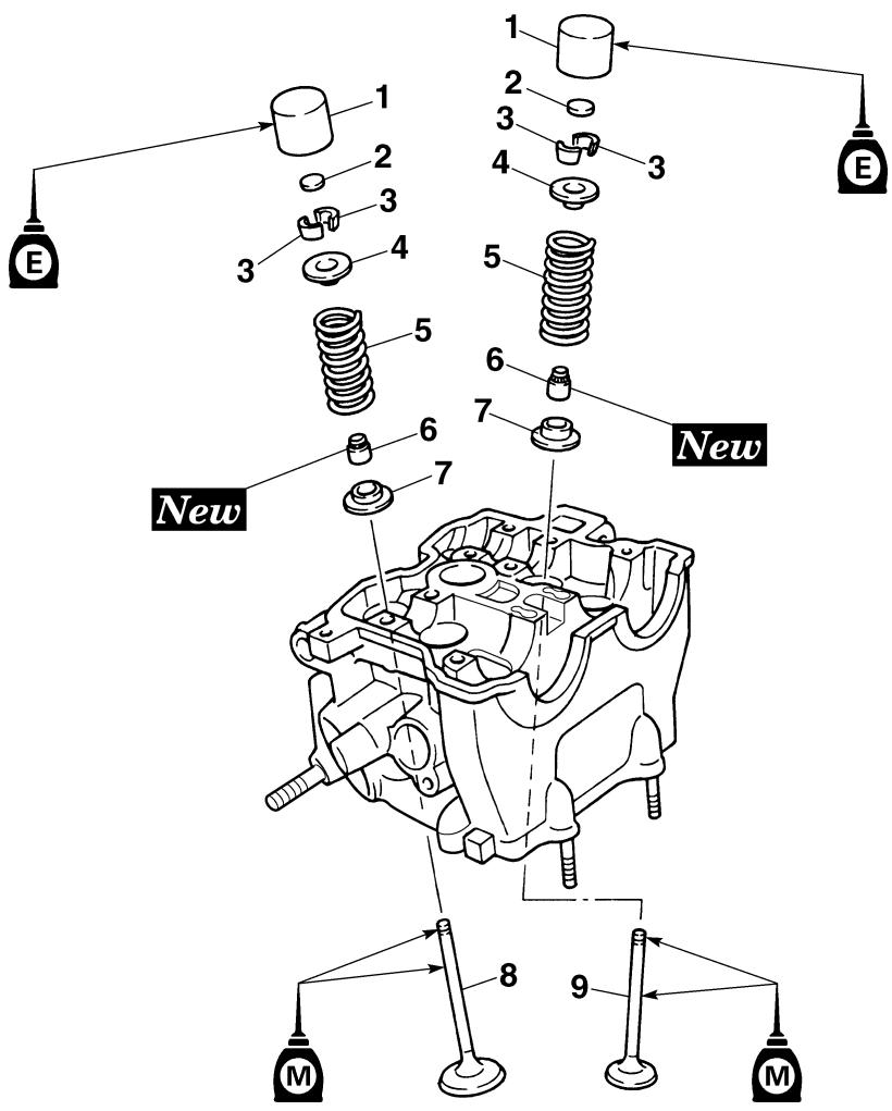 YAMAHA YZ250F-2007 - VALVES AND VALVE SPRINGS - 2