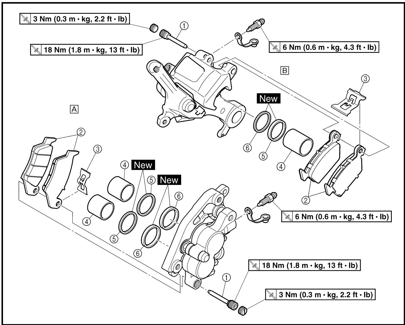 YAMAHA YZ450F - REAR BRAKE - 2