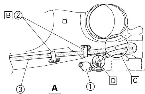 YAMAHA YZ450F - DIAGRAMME D'ACHEMINEMENT DES CABLES KABELFUHRUNGSDIAGRAMME - 1