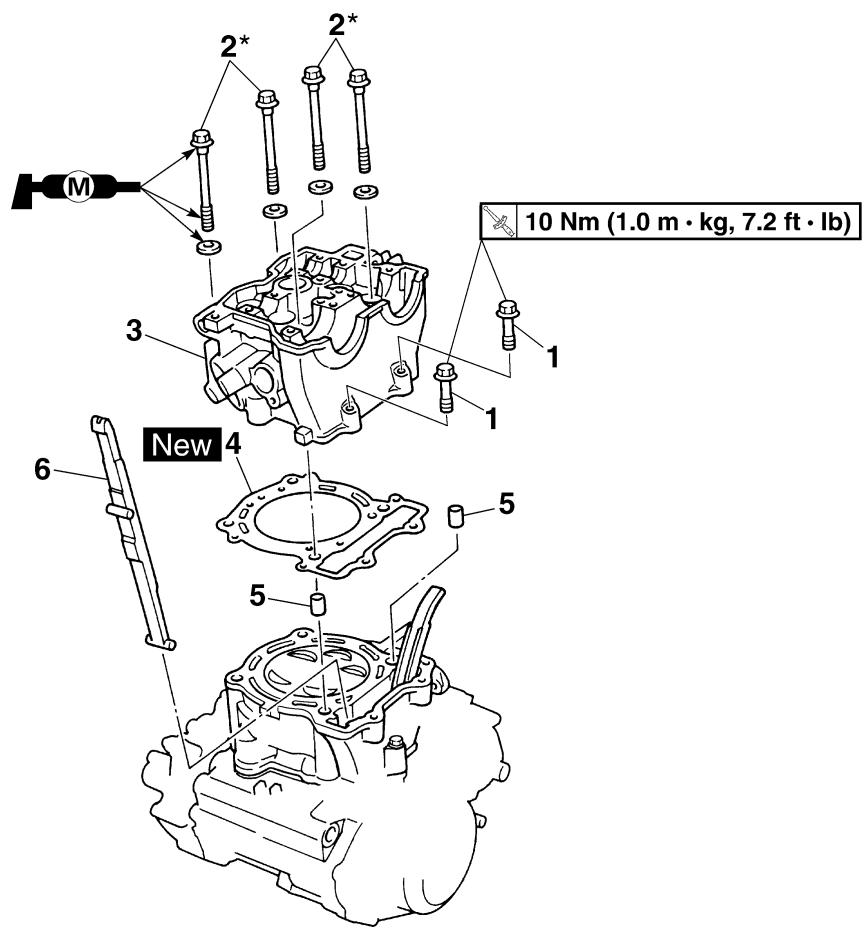 YAMAHA YZ450F - CYLINDER HEAD - 1