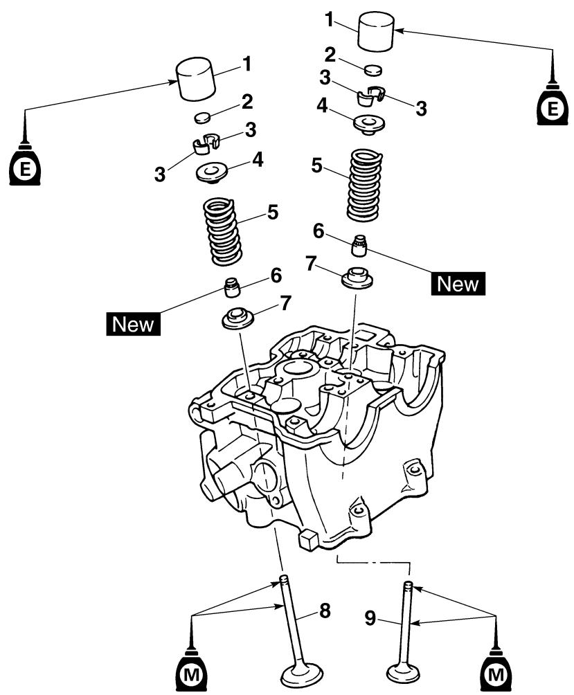 YAMAHA YZ450F - VALVES AND VALVE SPRINGS - 1