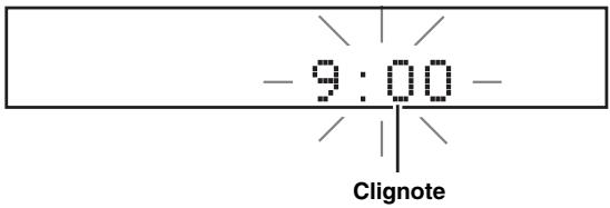 YAMAHA CDX-E410 - Appuyez sur TIME ADJ pendant environ deux secondes pour acceder au mode de regulation de l'horloge. - 1