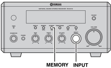 YAMAHA CDX-E410 - Mise en mémoire automatique des fréquences - 1