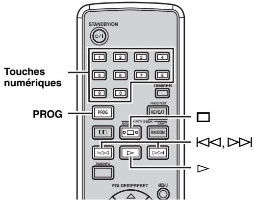 YAMAHA CDX-E410 - Lecture dans un ordre donné (lecture programmée) - 1