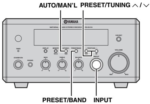 YAMAHA CDX-E410 - Syntonisation manuelle - 1