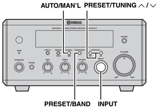 YAMAHA NX-E800 - Syntonisation manuelle - 1