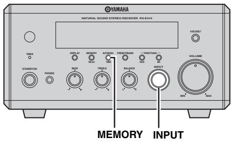 YAMAHA RX-E410 - Mise en mémoire automatique des fréquences - 1