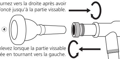 YAMAHA YSL-891Z - La partie détachable se fixe en vissant. - 2