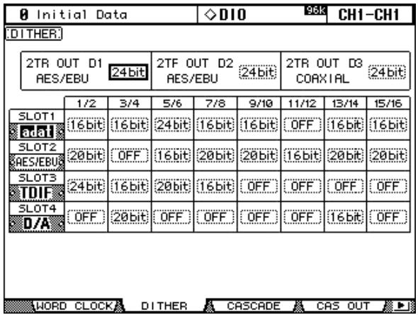 YAMAHA 02R96 - Application de dither aux sorties numériques - 1