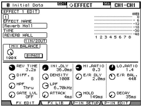 YAMAHA 02R96 - Éditer les effets - 1