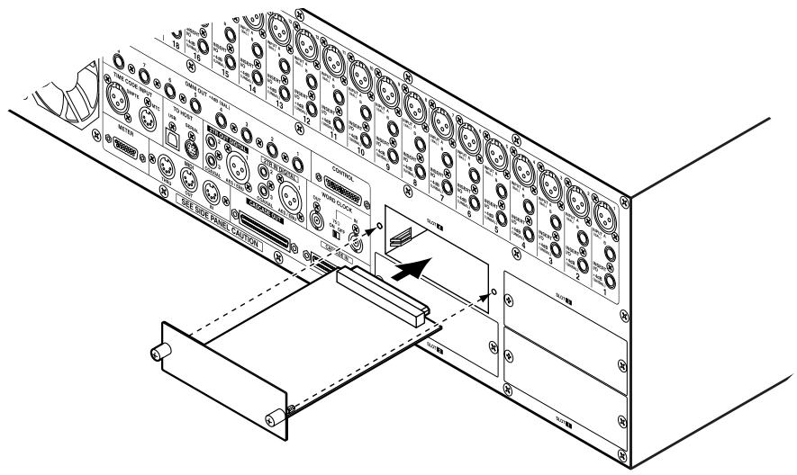 YAMAHA 02R96 - Installation de cartes i/o - 2