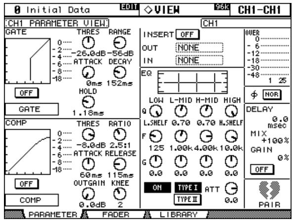 YAMAHA 02R96 - Canaux d'entrée - 1