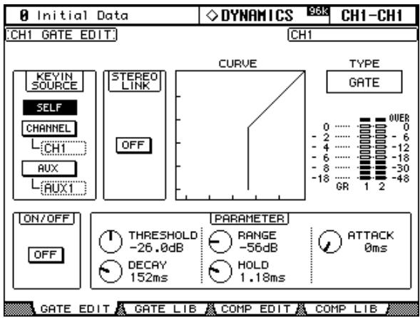 YAMAHA 02R96 - Avec les commandes selected channel dynamics - 2