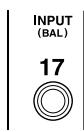 YAMAHA 02R96 - Connecteurs des entrées AD input (AD 17-24) - 1