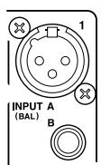 YAMAHA 02R96 - Connecteurs des entrées AD input (AD 1-16) - 1