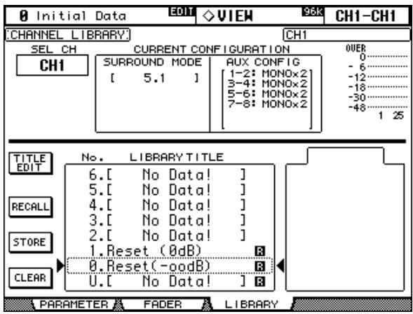 YAMAHA 02R96 - Bibliothèque de canal - 1