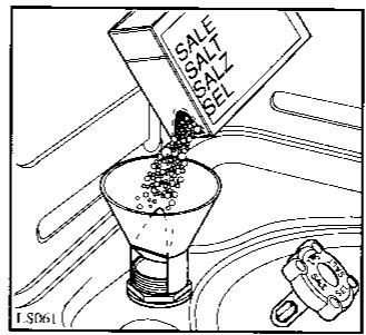 ARTHUR MARTIN VA4515 - Remplissage du réservoir de sel: - 1