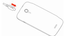 WIKO CINK FIVE - Instalación de la tarjeta de memoria - 1