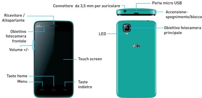 WIKO SUNSET 2 - Componenti del dispositorio - 1