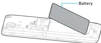 WIKO SUNSET 2 - - Installing the Battery - 1