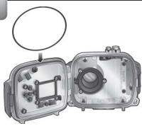 NIKON CAISSON ETANCHE WP-CP2-JUSQU-A 40 M DE PROFONDEUR- - Graisser le joint torique - 1