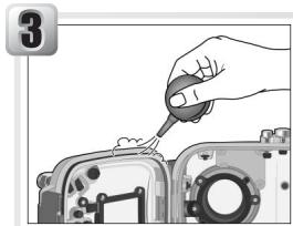 NIKON CAISSON ETANCHE WP-CP3-JUSQU-A 40 M DE PROFONDEUR - Inspect the O-ring - 1