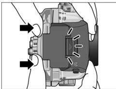 NIKON CAISSON ETANCHE WP-CP3-JUSQU-A 40 M DE PROFONDEUR - Verriegeln Sie das Gehäuse - 1