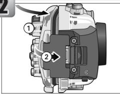 NIKON CAISSON ETANCHE WP-CP3-JUSQU-A 40 M DE PROFONDEUR - Schließen Sie das Gehäuse - 1