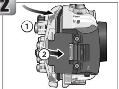 NIKON CAISSON ETANCHE WP-CP3-JUSQU-A 40 M DE PROFONDEUR - Fermer le caisson - 2