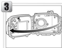 NIKON CAISSON ETANCHE WP-CP4-JUSQU-A 40 M DE PROFONDEUR - Release the buckle - 4