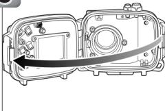 NIKON CAISSON ETANCHE WP-CP4-JUSQU-A 40 M DE PROFONDEUR - Öffnen Sie den Verschluss des Gehäuses - 4