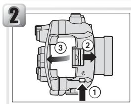 NIKON CAISSON ETANCHE WP-CP4-JUSQU-A 40 M DE PROFONDEUR - Turn the camera off - 1