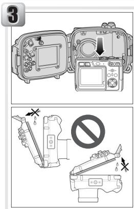 NIKON CAISSON ETANCHE WP-CP4-JUSQU-A 40 M DE PROFONDEUR - Trocknen des Gehäuses - 1