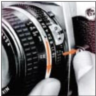NIKON FA - BASIC OPERATION — continued MOUNTING THE LENS - 2