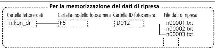NIKON L-ENREGISTREUR DE DONNEES MV-1 - Cartelle e file dei dati di ripresa su schedamemoria - 1