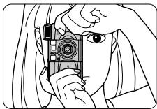 NIKON LITE TOUCH ZOOM 100W-QD - Richtiges Halten der Kamera - 2