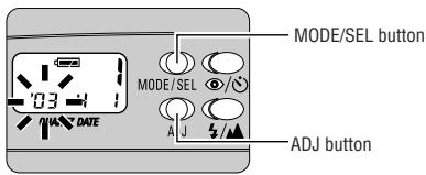 NIKON LITE TOUCH ZOOM 100W-QD - Correcting the date and time - 1