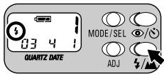 NIKON LITE TOUCH ZOOM 100W-QD - Selecting flash mode - 2