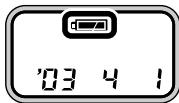 NIKON LITE TOUCH ZOOM 100W-QD - Vergewissern Sie sich, dass die Anzeige für ausreichende Batterieladung (←) im LCD-Display zu sehen ist. - 2