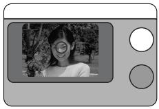 NIKON LITE TOUCH ZOOM 110S-QD - Press the shutter release button all the way down to take a picture. - 2