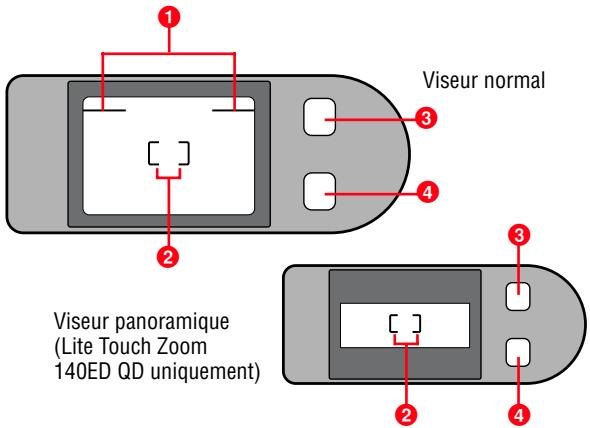 NIKON LITE TOUCH ZOOM 140ED-QD - Indications dans le viseur - 1