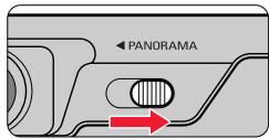NIKON LITE TOUCH ZOOM 140ED-QD - Wählen Sie den normalen oder den Panoramamodus aus. - 1