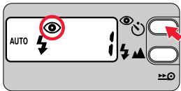 NIKON LITE TOUCH ZOOM 140ED-QD - Appuyez sur le bouton Ⓞ jusqu'à ce que l'indication " Ⓞ" apparaisse dans l'écran de contrôle. - 1