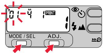 NIKON LITE TOUCH ZOOM 140ED-QD - Correction de la date et de l'heure (Lite Touch Zoom 140ED QD uniquement) - 1