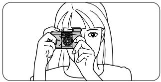 NIKON LITE TOUCH ZOOM 140ED-QD - - Maintenez fermement l'appareil. - 1