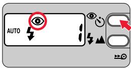 NIKON LITE TOUCH ZOOM 140ED-QD - Press the 📋 button until “💡” appears on the LCD panel. - 1