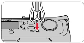 NIKON LITE TOUCH ZOOM 140ED-QD - So spulen Sie einen nur teilweise belichteten Film zurück. - 1