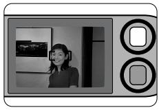 NIKON LITE TOUCH ZOOM 150ED-QD - Compose the picture, then press the shutter release button halfway. - 1