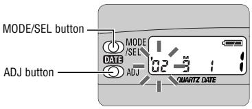 NIKON LITE TOUCH ZOOM 150ED-QD - Correcting the date and time - 1